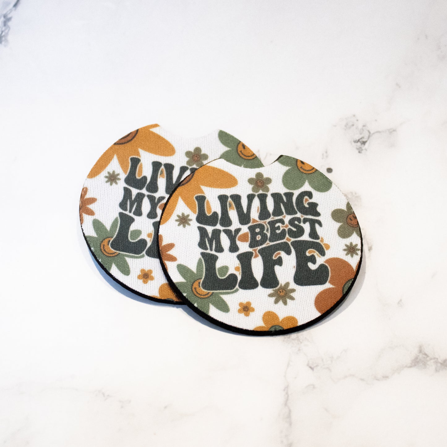 Best Life Car Coasters 2-Pack