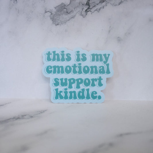 Emotional Support Kindle Sticker