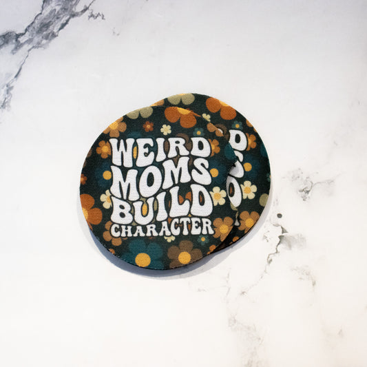 Weird Mom Car Coasters 2-Pack
