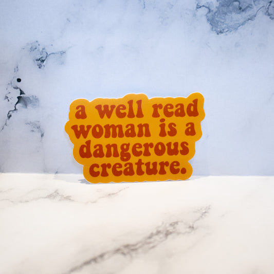 Well Read Woman Sticker