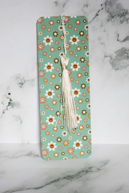 Flower Power Aluminum Bookmark