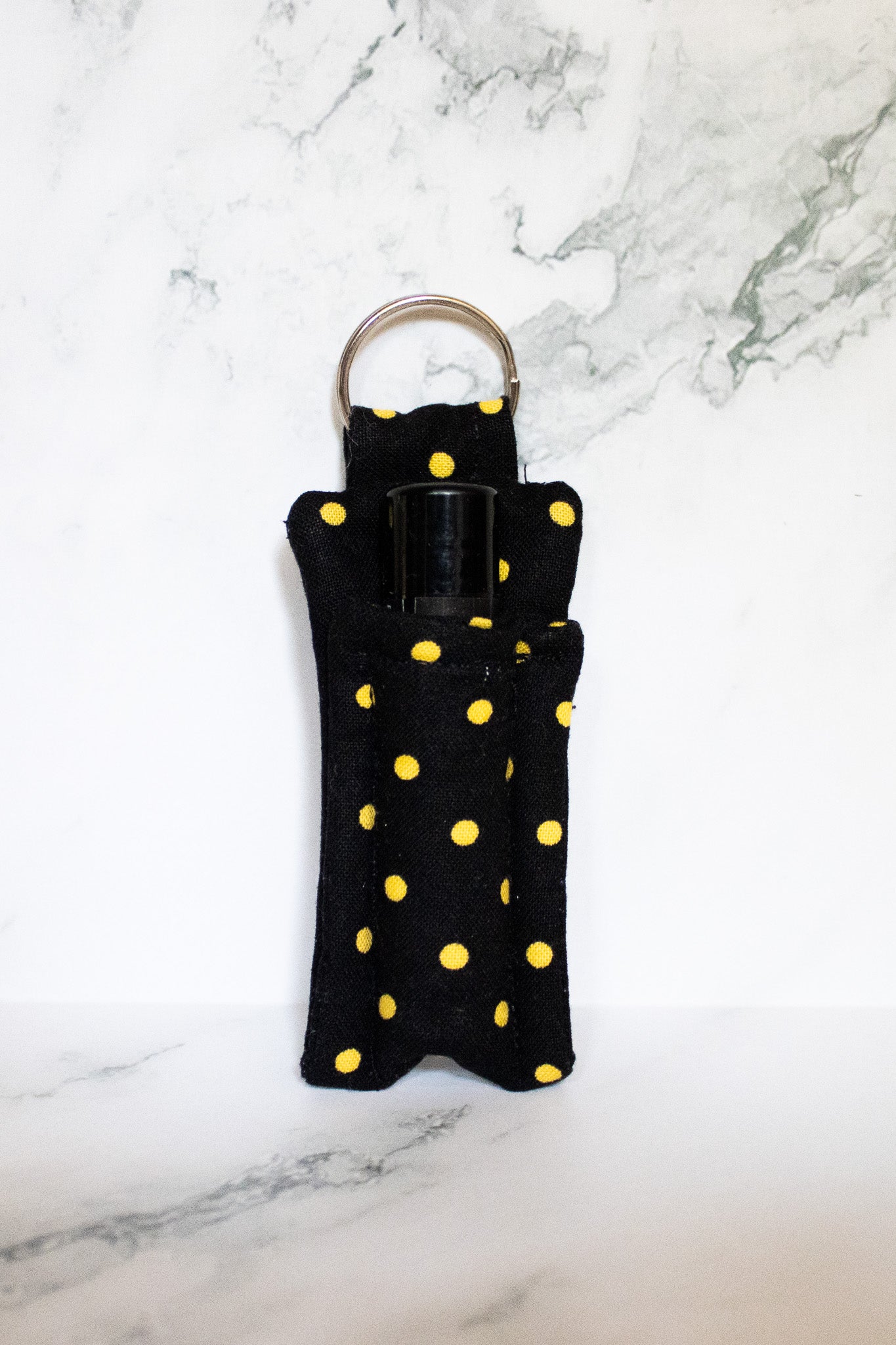 Yellow Polka Dot Chapstick Sidekick